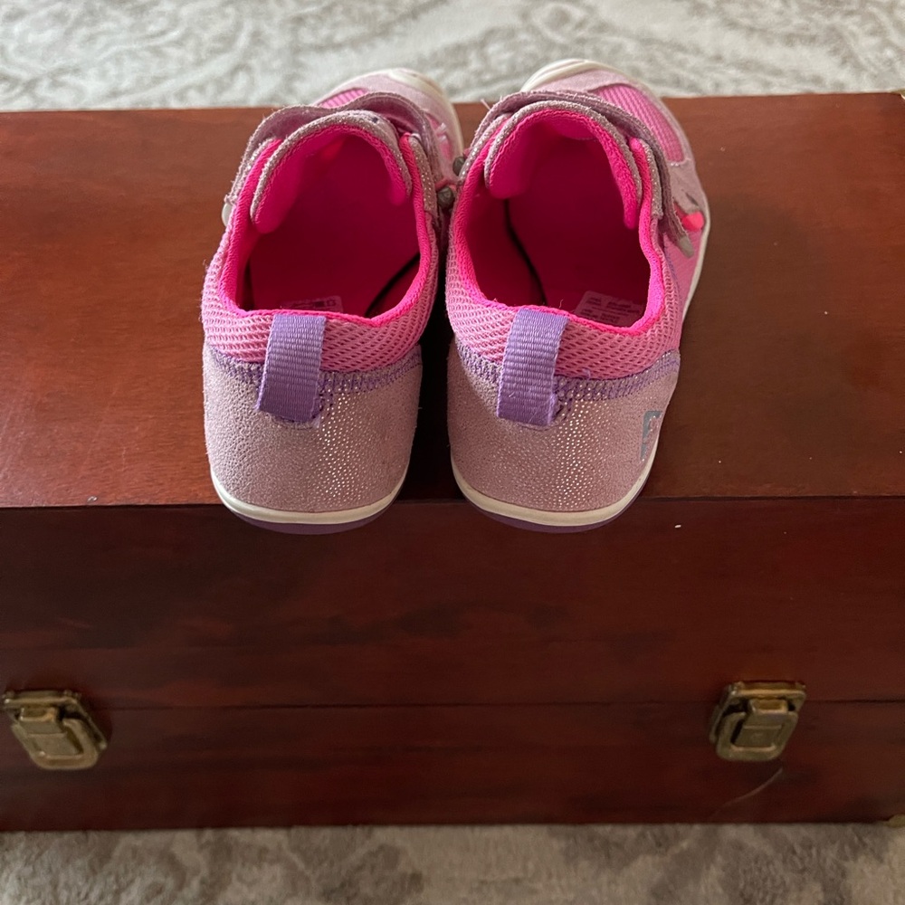 PLAE Ty Pink and Purple Kids Sneakers girls size 2 1/2 - Picture 5 of 8